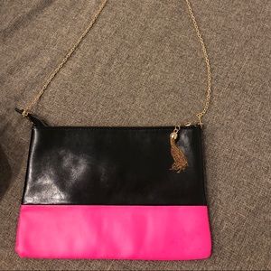 Two tone crossbody bag